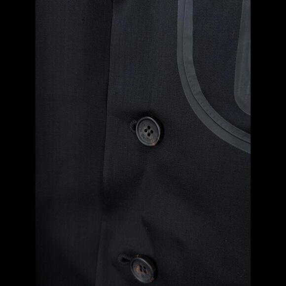 [SOLD] JOHN GALLIANO Men's Sz IT 54 US 44 XL Black Wool Gabardine Utility Jacket - Picture 9 of 15